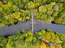 Aerial view of Pont Cysyllte