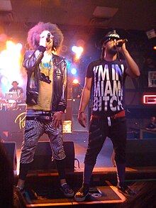 LMFAO performing in Fort Wayne, Indiana, in 2009