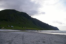 View of the Refvik beach