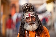 An ascetic in Varanasi, Uttar Pradesh