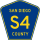 County Road S4 marker