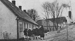 En bild på Statens tvångsarbetsanstalt från 1930-talets Landskrona.