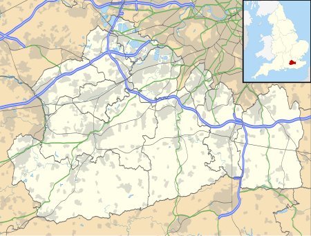 2021–22 Combined Counties Football League is located in Surrey