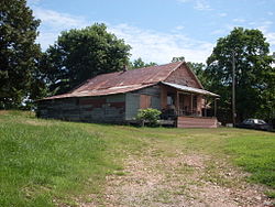 The old Sycamore store building on the north side of Route 181