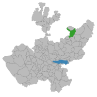 Location of the municipality in Jalisco