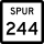 State Highway Spur 244 marker