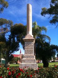 Titanic Bandsmen Memorial monument in Broken Hill, Australia (1913)