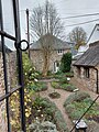 Image of Totnes Museum's Garden taken from a museum window.