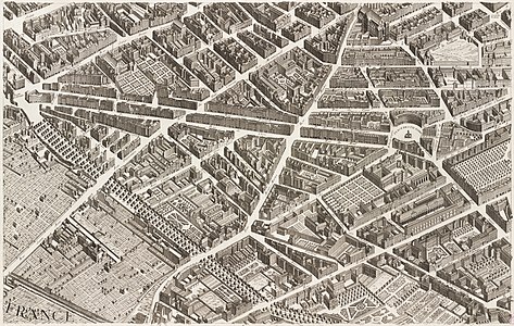 Turgot map of Paris, sheet 14, by Louis Bretez and Claude Lucas