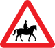 U.K. horse riders warning sign.