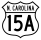 U.S. Highway 15A marker
