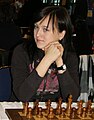 Former Women's World Champion Anna Ushenina played on board three for Ukraine