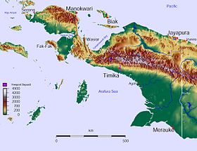 Localisation de Merauke