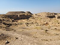 November 4, 2022. An area before the tell shows the remains of the 2010-2014 excavations