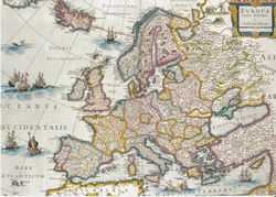 Map of Europe with the Catalan Republic (c. 1641) by Willem Blaeu.