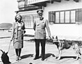 Eva Braun, companion and then wife of Adolf Hitler
