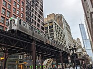 Der Loop, die Hochbahnringstrecke der Chicago Elevated, gab Chicagos Innenstadt ihren Spitznamen