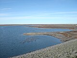 Westward lake view from Cedar Bluff Dam (2006)