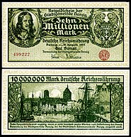 10 million mark (31 Aug 1923) Johannes Hevelius