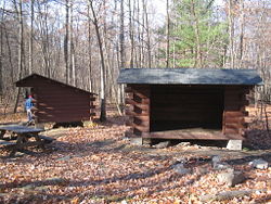 The Deer Lick Shelters on the Appalachian Trail in Washington Township