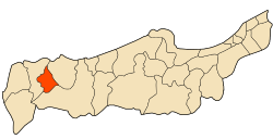 Location of Aghbal within Tipaza Province