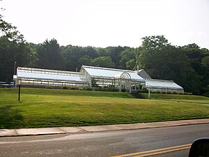 Greenhouses and Learning center at Pardee Rose Gardens