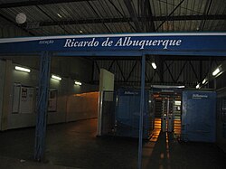 Estação ferroviária Ricardo de Albuquerque.