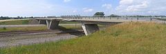 Cruzamento com ponte rodoviária em Förslöv