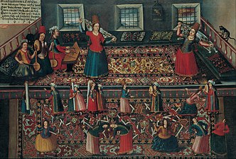 Harem of the Topkapı Palace. Painting by Franz Hermann, 1652.