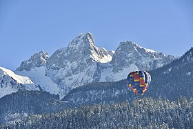 Le massif de la Gummfluh depuis Château-d'Œx.