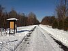 A section of the Hudson Valley Rail Trail