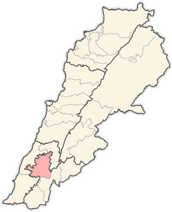 Location in Lebanon