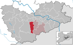 Läget för kommunen Liebstadt i Landkreis Sächsische Schweiz-Osterzgebirge