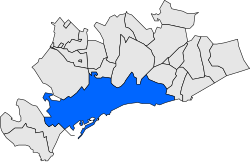 Location in Tarragonès county