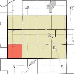 Location in Pulaski County