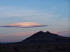 Altocumulus lenticularis aux États-Unis dans le Nouveau-Mexique.