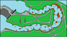 Configuration du stade lors de la Coupe du Monde 2009.