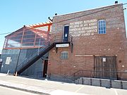 The two-story Southwest Cotton Co./Karlson Machine Works building was built in 1918 and is located at 104 E. Grant Street. Designated as a landmark with Historic Preservation-Landmark (HP-L) overlay zoning. Listed in the Phoenix Historic Property Register.