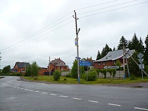 На въезде в д. Рассудово