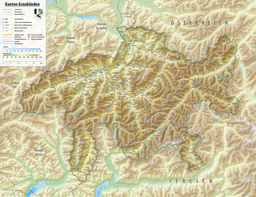 Location of Zervreilasee in Switzerland.