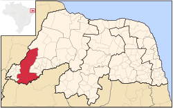 Location of Pau dos Ferros