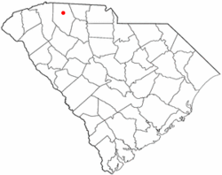 Location of Valley Falls, South Carolina