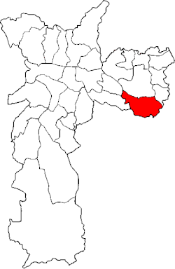 Location of the Subprefecture of São Mateus in São Paulo