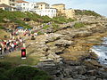 The large crowd at the 2006 Bondi Beach open air Sculpture by the Sea exhibition