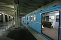 Image 31A train in a Tashkent Metro station (from Tashkent Metro)