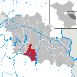 Läget för kommunen Tauche i Landkreis Oder-Spree