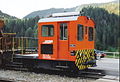 Tm 2/2 15 der RhB, aufgenommen am Morgen des 22. Juni 2003 in Tiefencastel