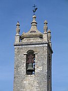 Closer look of the bell tower, one of few surviving original minaret in Portugal.