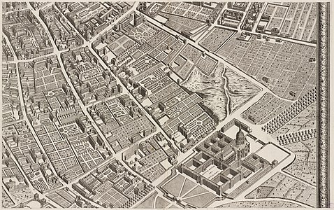 Turgot map of Paris, sheet 16, by Louis Bretez and Claude Lucas