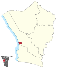 Karte Swakopmund (Wahlkreis) in Namibia